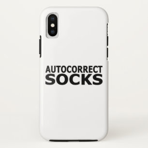 Funda Para iPhone X Calcetines de Autocorrección