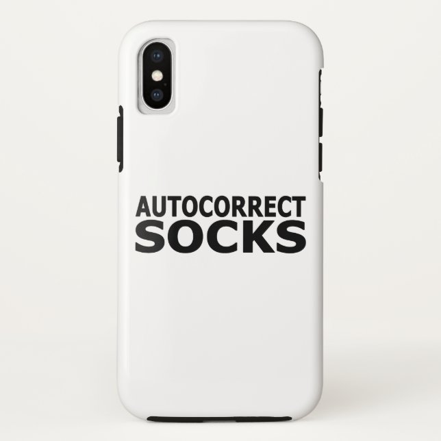 Funda De Case-Mate Para iPhone Calcetines de Autocorrección (Reverso)