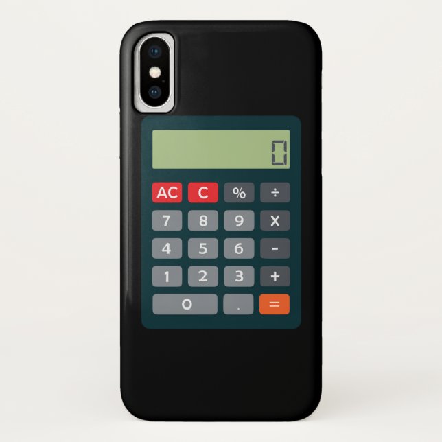 Funda De Case-Mate Para iPhone Calculadora de matemáticas de conjuntos de disfrac (Reverso)