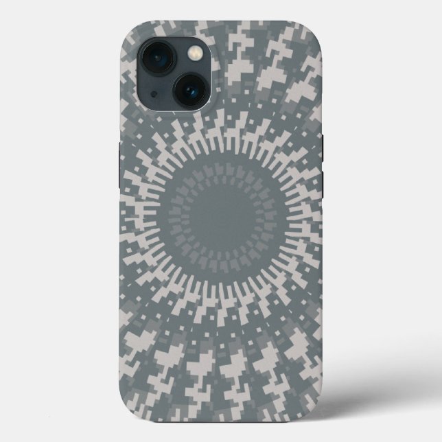 Funda De Case-Mate Para iPhone Caleidoscopio digital de camo (Reverso )
