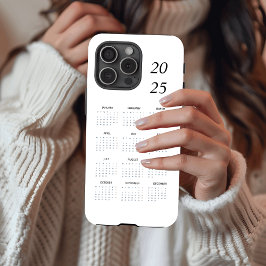 Funda Para iPhone 15 Pro Calendario de personalizado Pastel Mint 2025