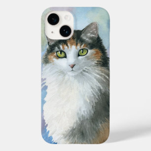 Funda Para iPhone 14 De Case-Mate Calico Cat 572 Tortie Tortoise shell azul