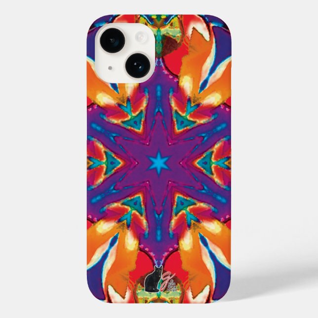 Funda De Case-Mate Para iPhone Calidoscopio de Reticula (Reverso )