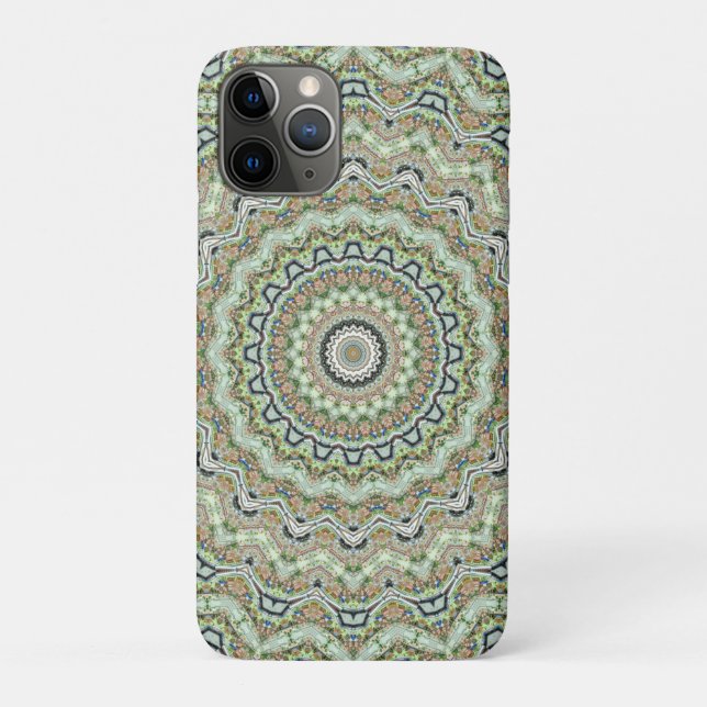 Funda De Case-Mate Para iPhone Calidoscopio verde (Reverso)