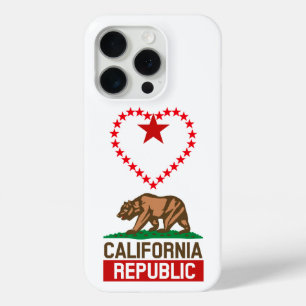 Funda Para iPhone 15 Pro CALIFORNIA Amo de la bandera del estado de la repú