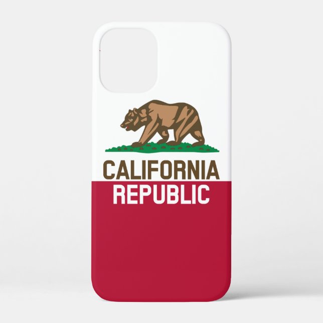 Funda De Case-Mate Para iPhone CALIFORNIA Bandera Estatal REPÚBLICA Diseños Afila (Reverso )