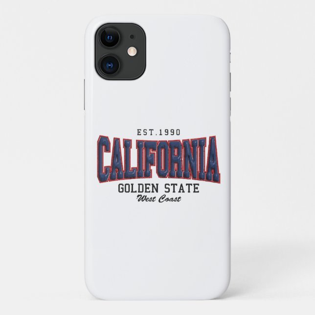 Funda De Case-Mate Para iPhone California en 3D (Reverso)