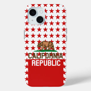 Funda Para iPhone 15 CALIFORNIA REPÚBLICA Bandera Estatal Diseño Estrel