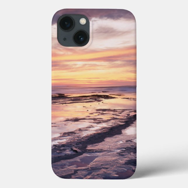 Funda De Case-Mate Para iPhone California, San Diego, Sunset Cliffs, Sunset 1 (Reverso)
