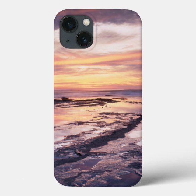 Funda De Case-Mate Para iPhone California, San Diego, Sunset Cliffs, Sunset 1 (Reverso)