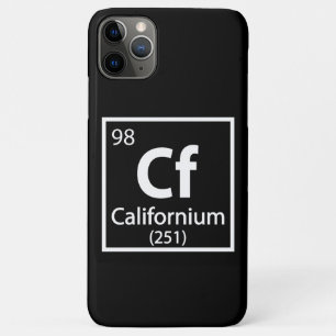 Funda Para iPhone 11 Pro Max Californio - Tabla periódica científica de Califor