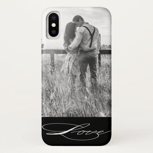 Funda De Case-Mate Para iPhone Caligrafía elegante | Estuche para iPhone fotográf (Reverso)