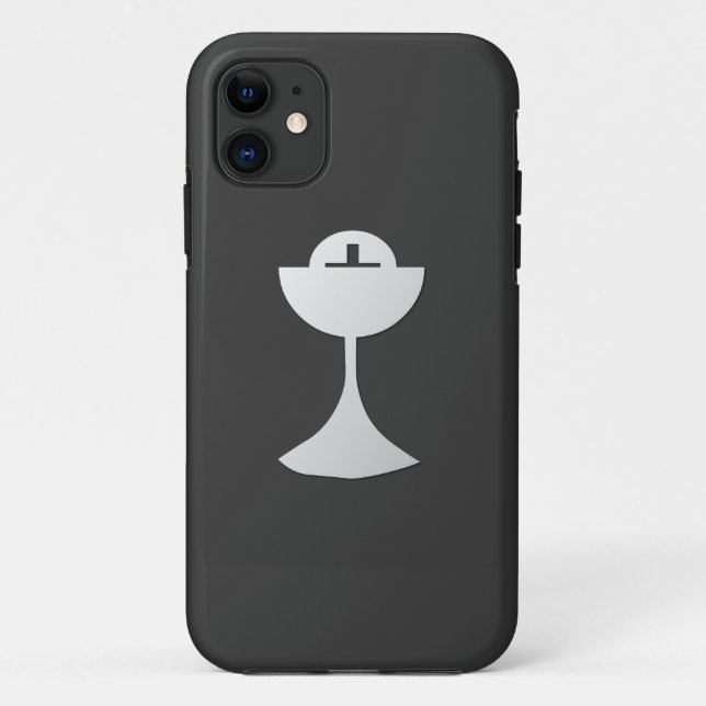 Funda De Case-Mate Para iPhone Cáliz y anfitrión de plata (Reverso)