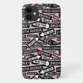 Funda Para iPhone 11 Calle de Nueva York nombra a Rubor con estampado r
