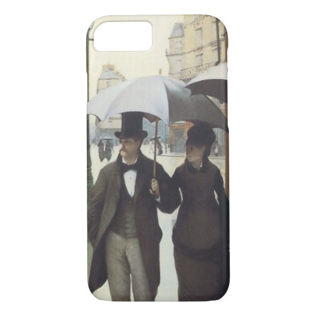 Funda De Case-Mate Para iPhone Calle de París, Día de las Lluvias (Reverso)