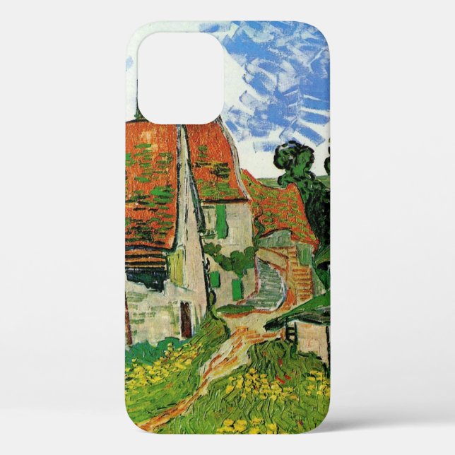 Funda De Case-Mate Para iPhone Calle del pueblo de Vincent van Gogh (Reverso )