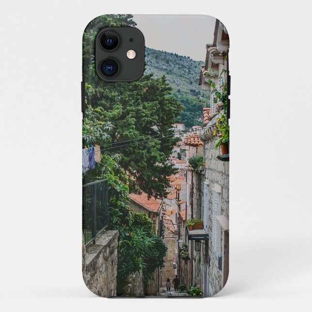 Funda De Case-Mate Para iPhone Calle estrecha de piedra en Dubrovnik (Reverso)