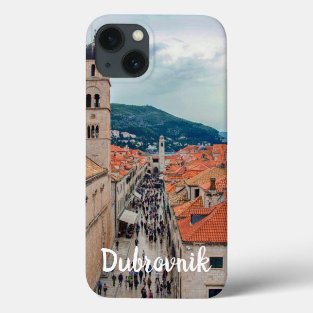 Funda De Case-Mate Para iPhone Calle principal de Dubrovnik, Croacia (Reverso)
