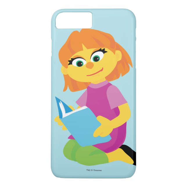 Funda De Case-Mate Para iPhone Calle Sésamo | Julia leyendo un libro (Reverso)
