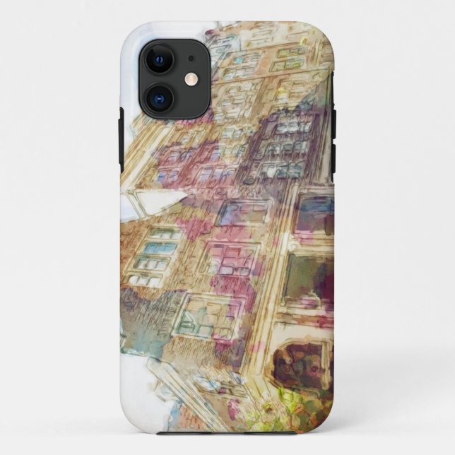 Funda De Case-Mate Para iPhone Calles de Amsterdam vieja (Reverso)