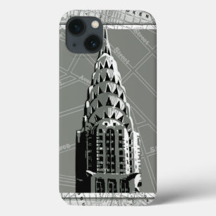 Funda Para iPhone 13 Calles de Nueva York con edificio Empire State