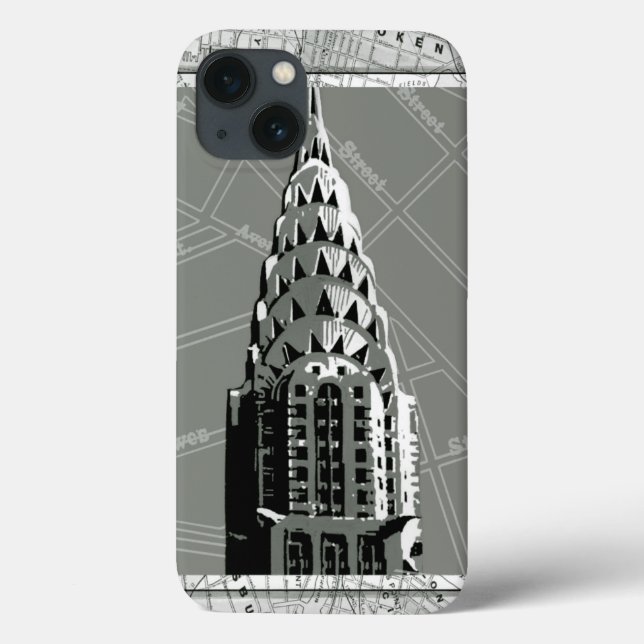 Funda De Case-Mate Para iPhone Calles de Nueva York con edificio Empire State (Reverso)
