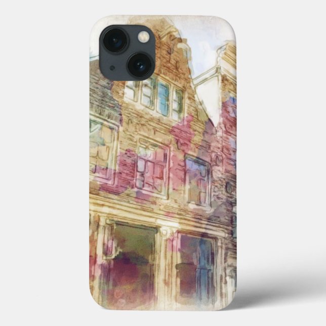 Funda De Case-Mate Para iPhone Calles del viejo Amsterdam (Reverso)