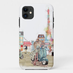 Funda Para iPhone 11 Calles lindas del collage de París