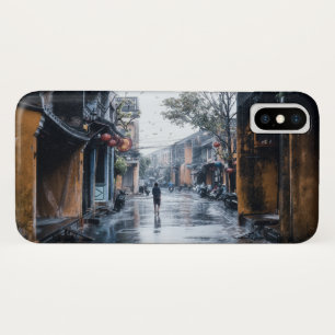 Funda Para iPhone X Calles lluviosas de Vietnam