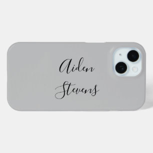 Funda Para iPhone 15 Calligrafía Minimalista simple y simple de diseño