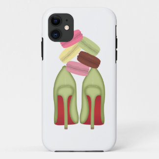 Funda Para iPhone 11 Calzado de tacones altos, tacones altos y macarras