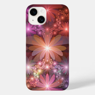 Funda Para iPhone 14 De Case-Mate Cama De Flores Coloridas Brillantes Resumen Arte F