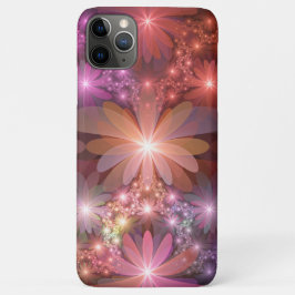 Funda Para iPhone 11 Pro Max Cama De Flores Coloridas Brillantes Resumen Arte F