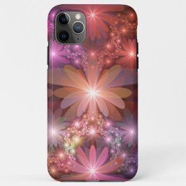 Funda Para iPhone 11 Pro Max Cama De Flores Coloridas Brillantes Resumen Arte F