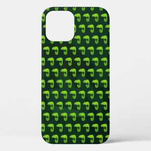 Funda Para iPhone 12 Camaleón verde lindo