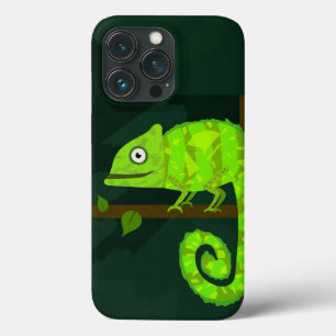 Funda Para iPhone 13 Pro Camaleón verde lindo