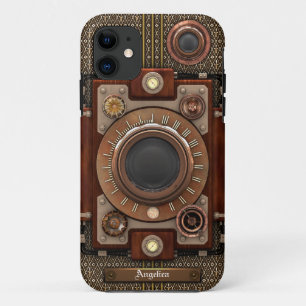 Funda Para iPhone 11 Cámara #1E (De Luxe de Steampunk del vintage!)
