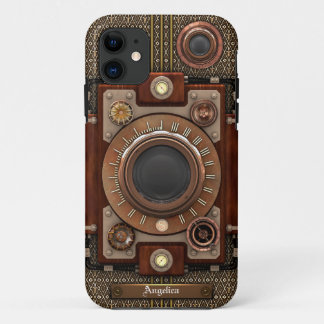 Funda Para iPhone 11 Cámara #1E (De Luxe de Steampunk del vintage!)
