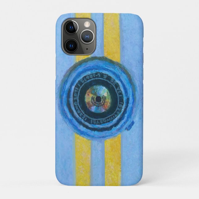 Funda De Case-Mate Para iPhone Cámara Azul (Reverso)