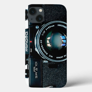 Funda Para iPhone 13 Cámara Minolta SR-T 101 de color negro