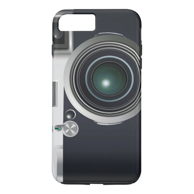 Funda De Case-Mate Para iPhone Cámara negra antigua (Reverso)