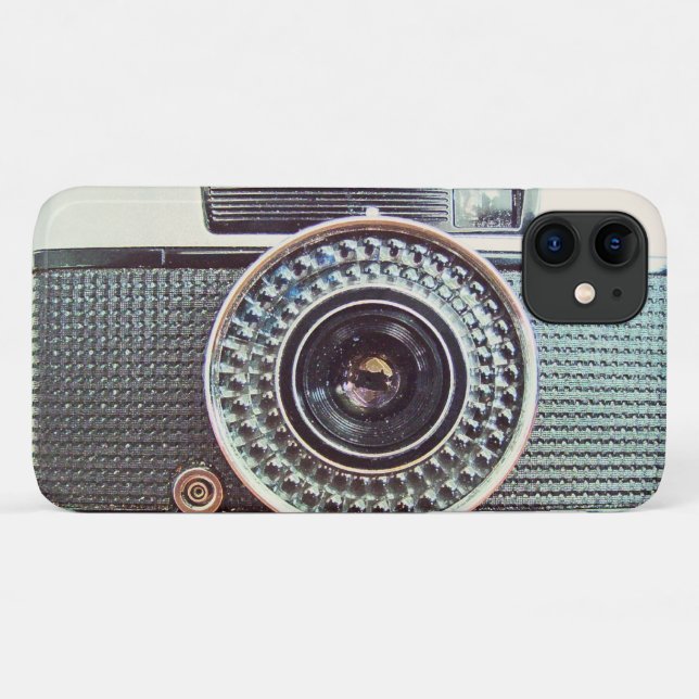 Funda De Case-Mate Para iPhone Cámara Retro (Reverso (horizontal))