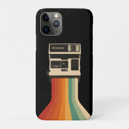 Funda Para iPhone 11 Pro Cámara Retro con Impresión de Arcoíris