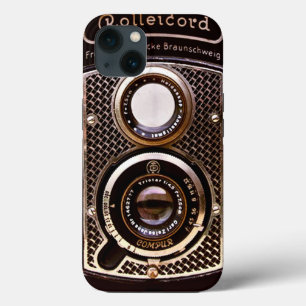 Funda Para iPhone 13 Cámara vintage rolleicord art deco 