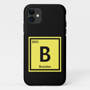 Funda Para iPhone 11 Cambiar el nombre de adición inicial Texto Año de