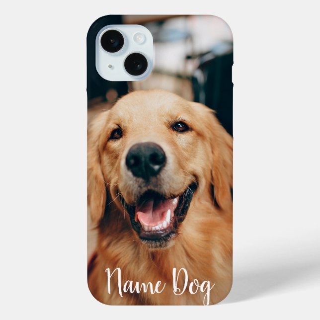 Funda De Case-Mate Para iPhone Cambiar el nombre de su perro de Golden Retriever  (Reverso )