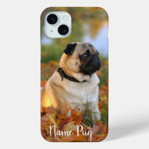 Funda Para iPhone 15 Mini Cambiar el nombre de su perro perro perro de perro