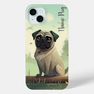 Funda Para iPhone 15 Mini Cambiar el nombre de su perro perro perro de perro