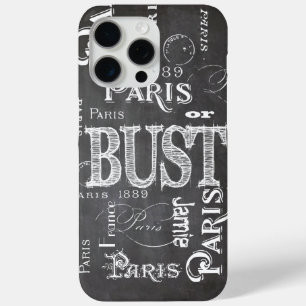 Funda Para iPhone 15 Pro Max Cambiar nombre caligrafía París Francia Torre Eiff