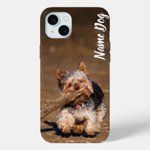 Funda Para iPhone 15 Mini Cambie el nombre de su perro de Yorkshire Terri en